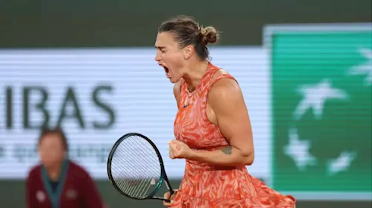 WOMEN'S DAY 7: Sabalenka downs best friend Badosa to reach French Open fourth round