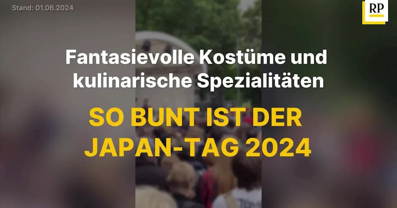 Video: Fantasievolle Kostüme und kulinarische Spezialitäten: So bunt war der Japan Tag 2024 in Düsseldorf