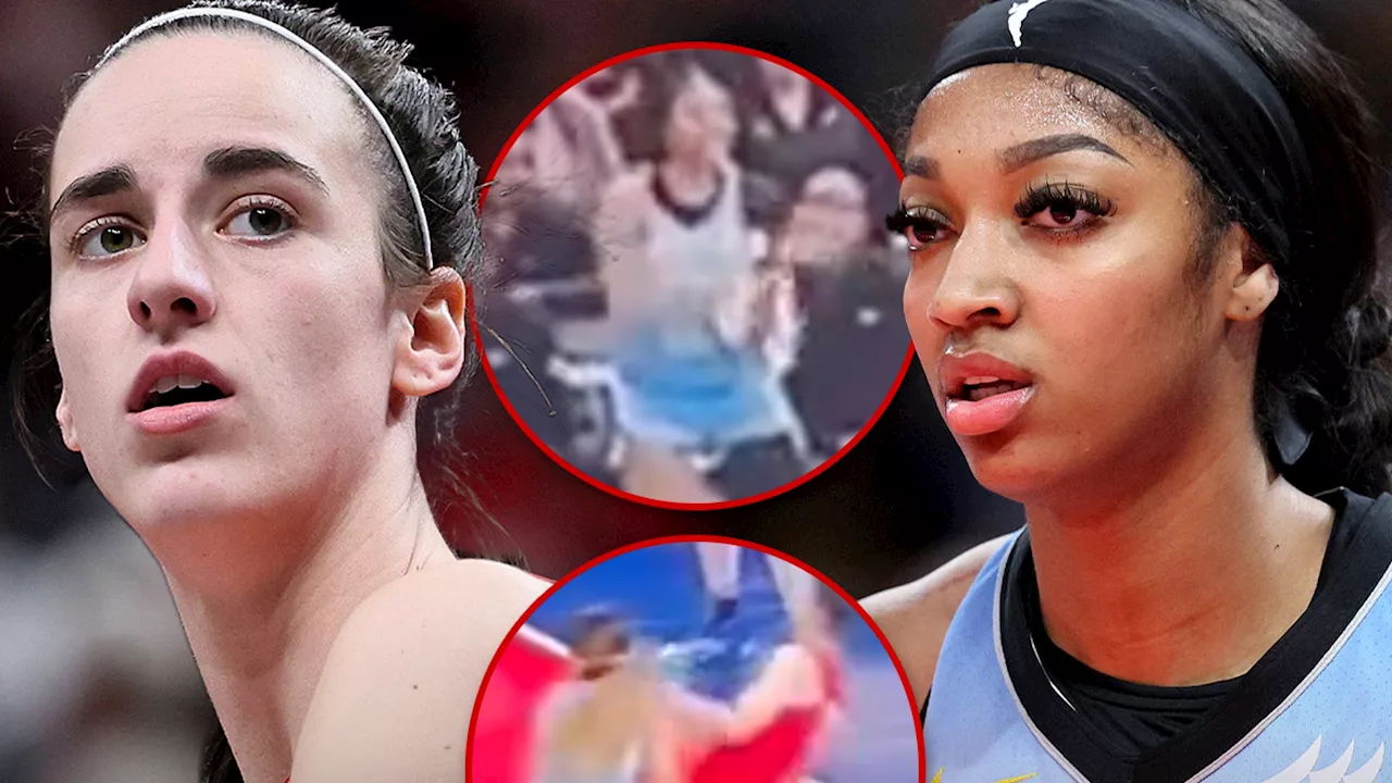 Angel Reese Applauds Cheap Shot on Caitlin Clark During Sky-Fever Game