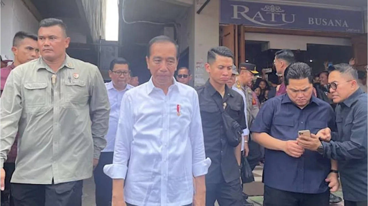 Jelang Lebaran Idul Adha, Jokowi Pantau Harga Bahan Pokok di Pasar Senggol Dumai