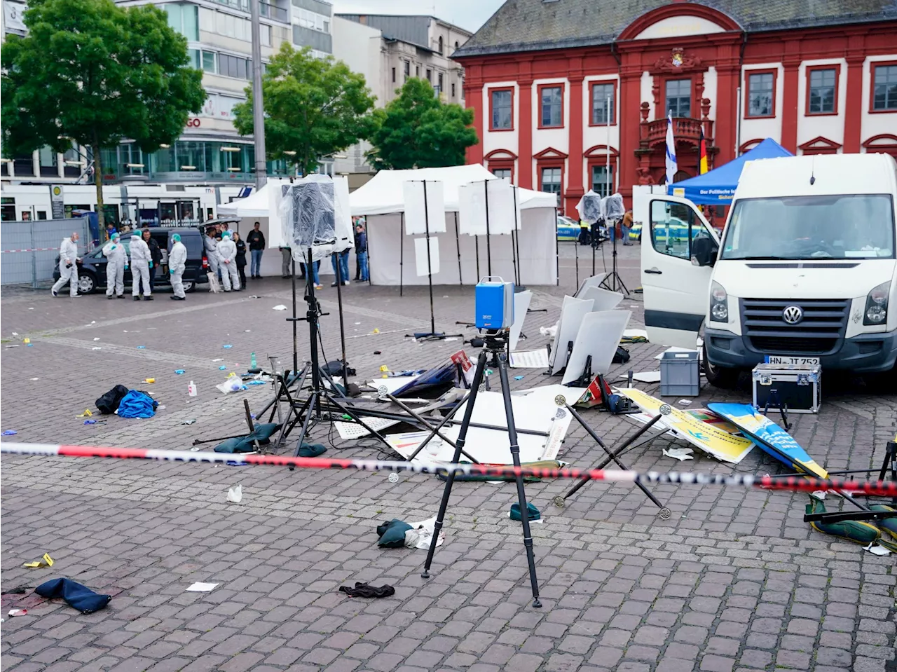 Motiv-Suche nach Angriff in Mannheim - Sorge um verletzten Polizisten