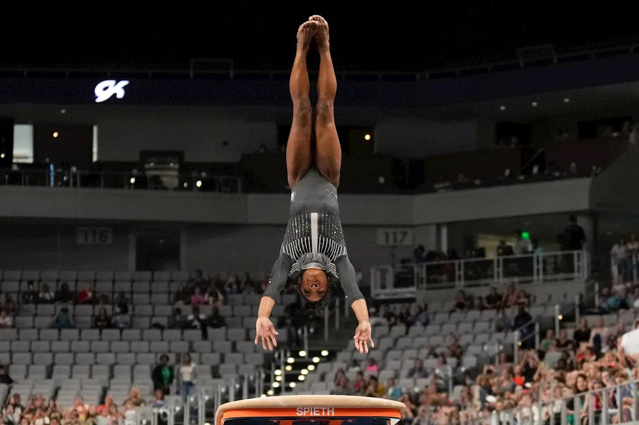 Simone Biles is as dominant as ever on first day of U.S. championships