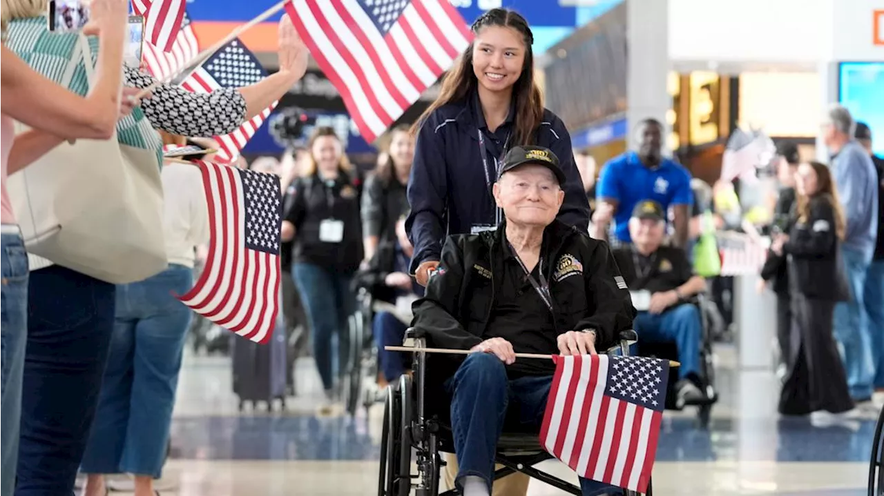 World War II veterans take off for France for 80th anniversary of D-Day