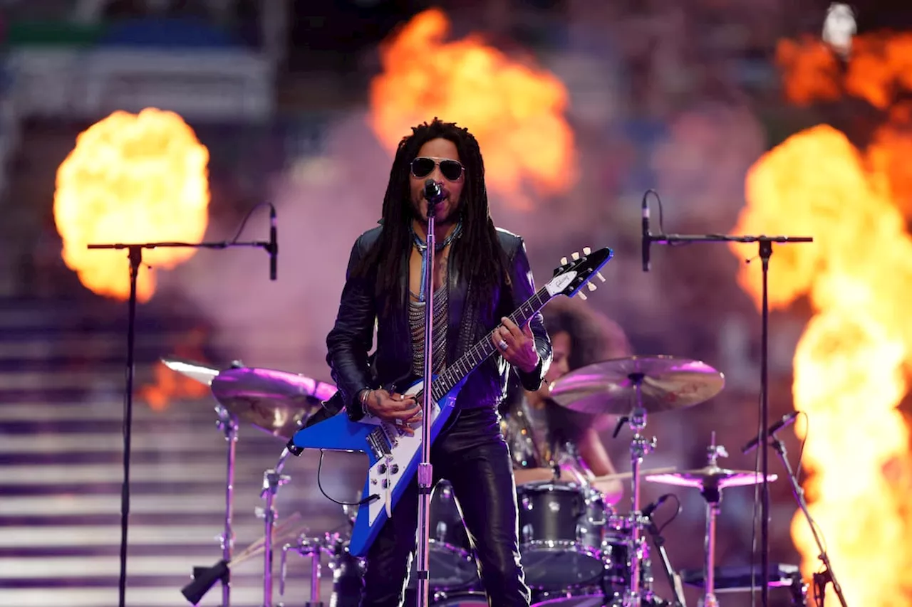 Video: así fue la presentación de Lenny Kravitz en la final de la Champions League