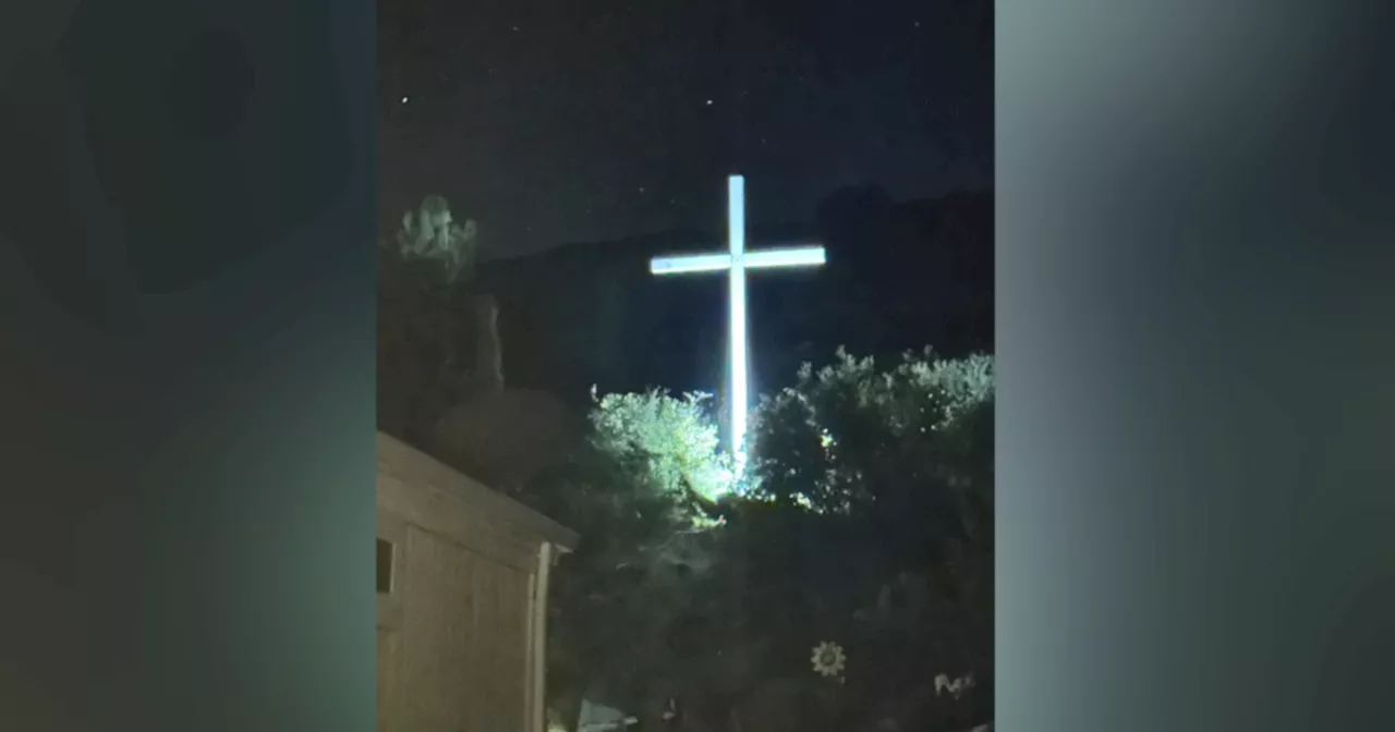 Giant cross removed from East County mobile home park