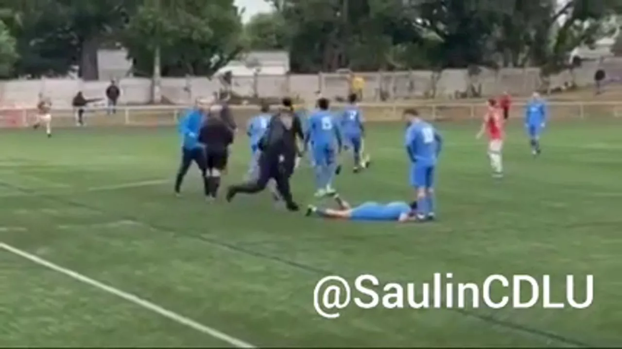 Salvaje y bochornosa pelea en el Vilalbés B - San Ciprián en Lugo (Galicia)