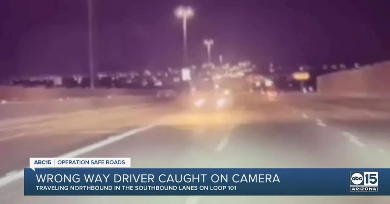 VIDEO: Dash camera captures close call with wrong-way driver on Loop 101