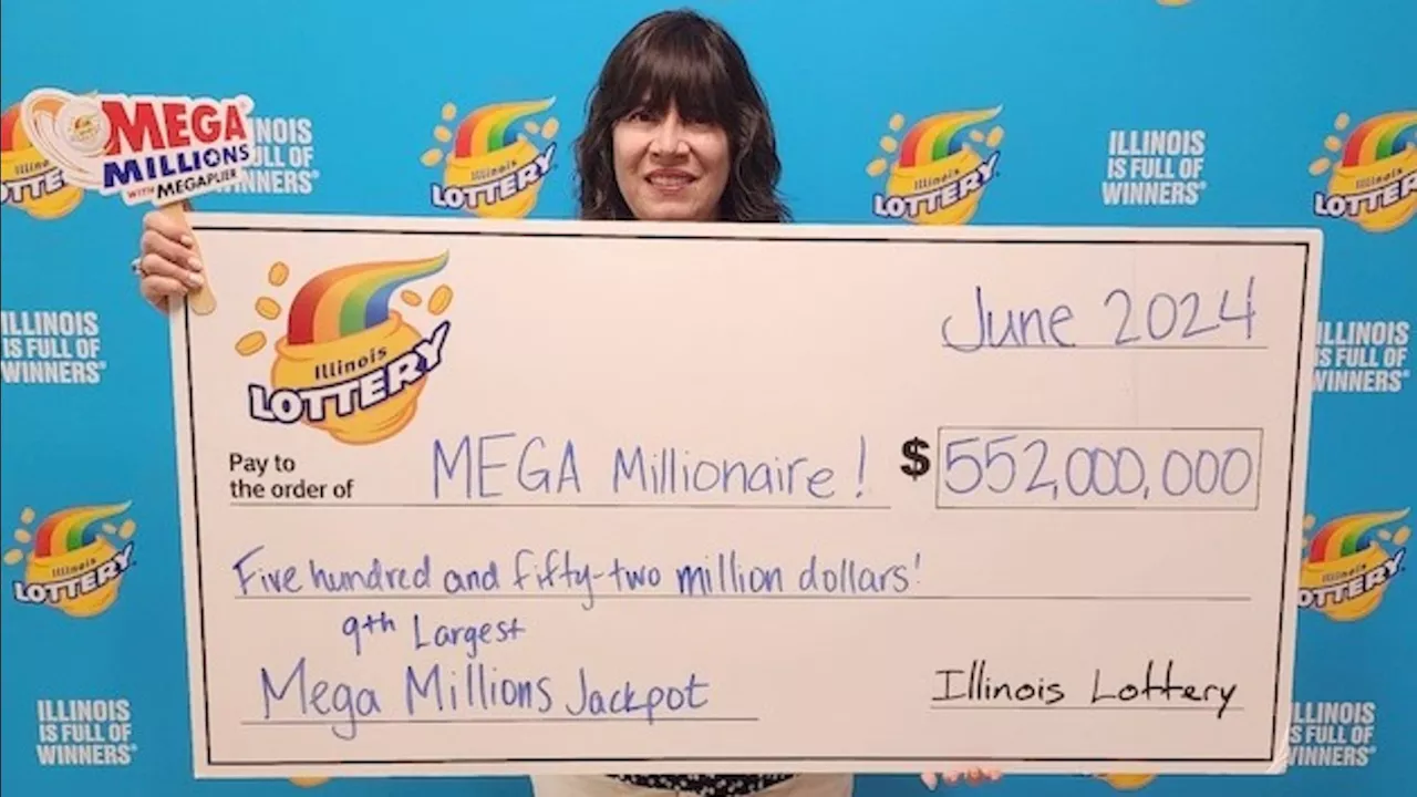 Illinois winner of $552M Mega Millions jackpot claims lottery prize