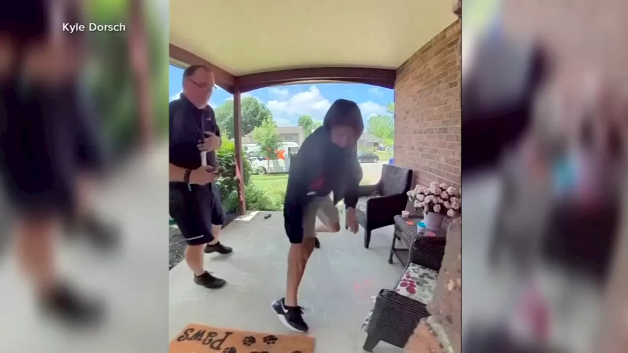 Ohio porch pirate swipes package before delivery driver even leaves home: VIDEO