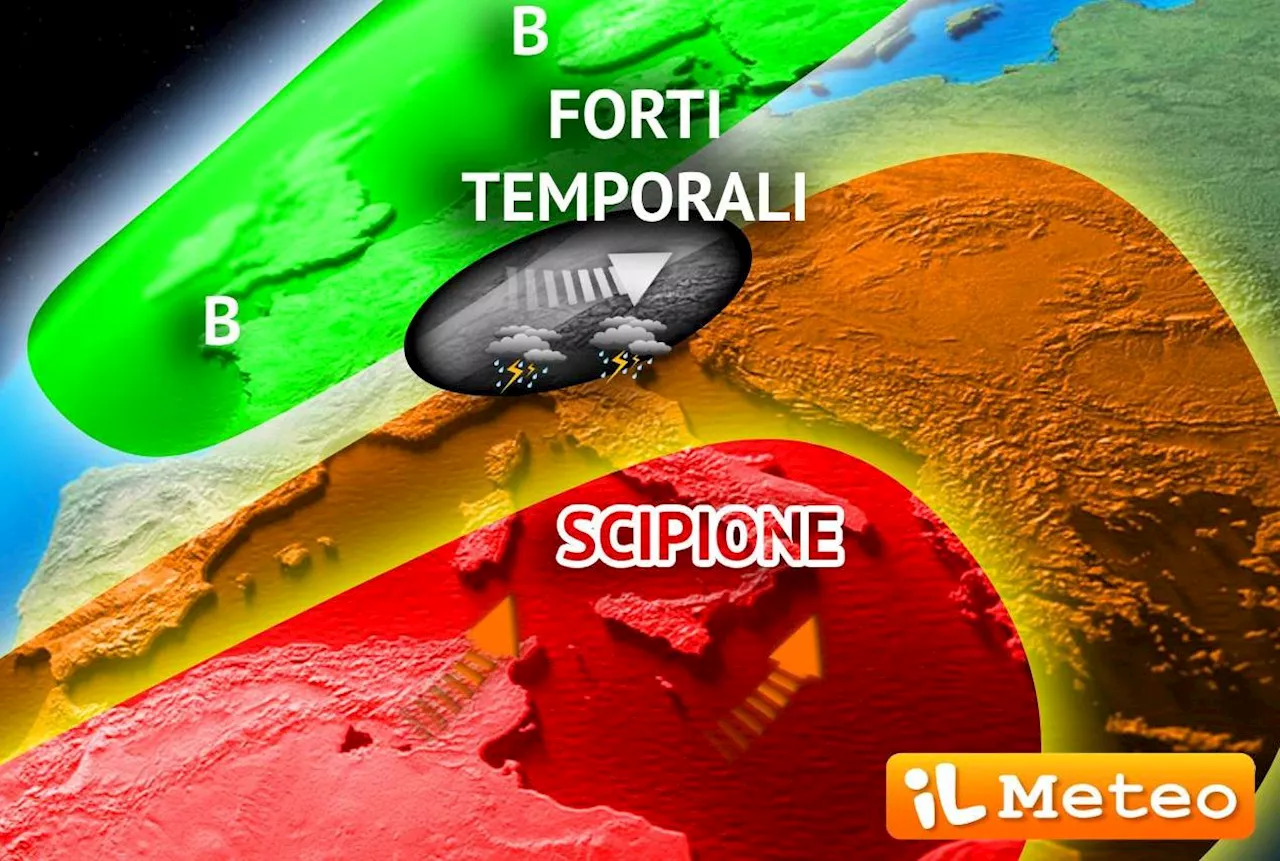 Meteo oggi e domani, raffica di temporali al nord e molto caldo al Sud: le previsioni