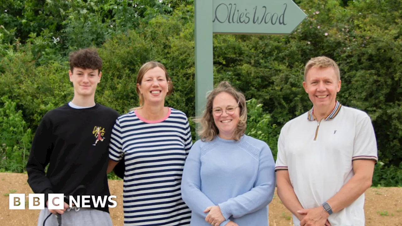 Woodland area created in memory of Cambridgeshire teenager