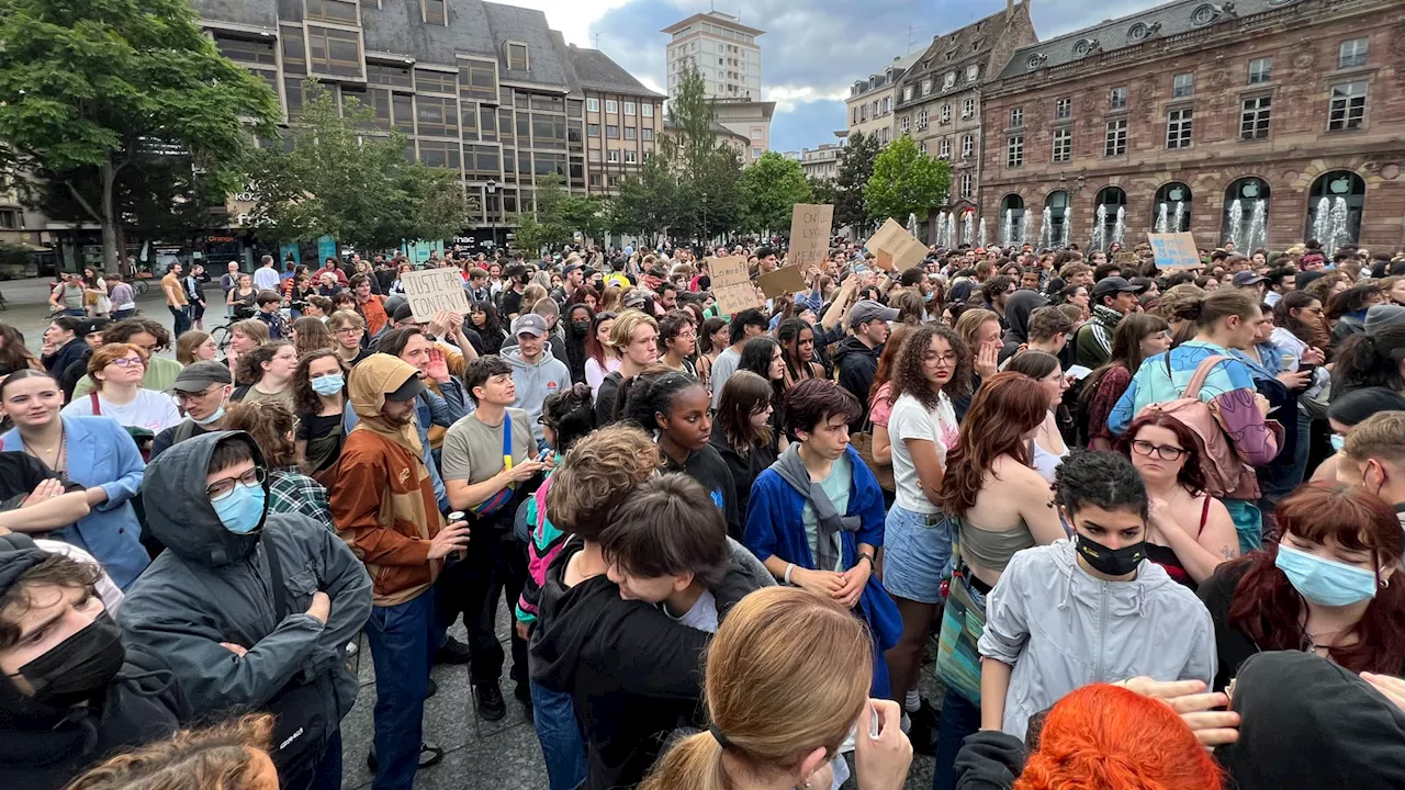 Strasbourg: entre 500 et 600 personnes rassemblées contre l'extrême droite dans le centre-ville