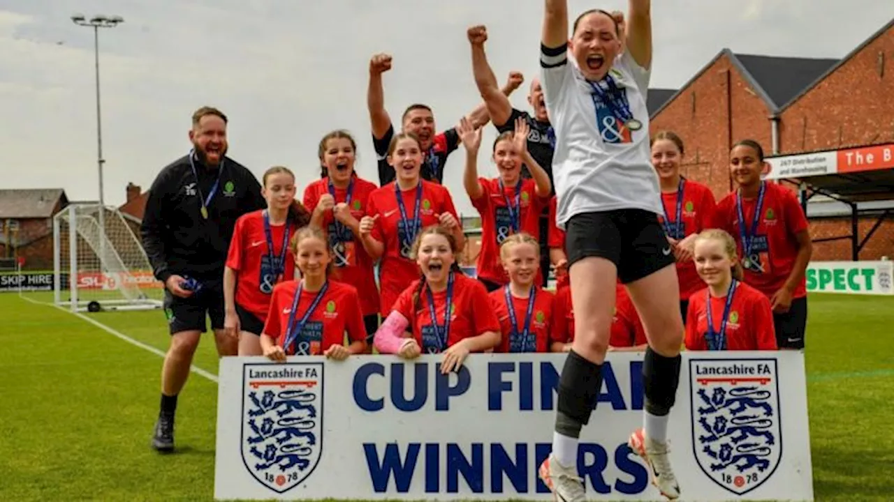 Preston U12 girl’s team wins treble in the Poulton and District Primary League