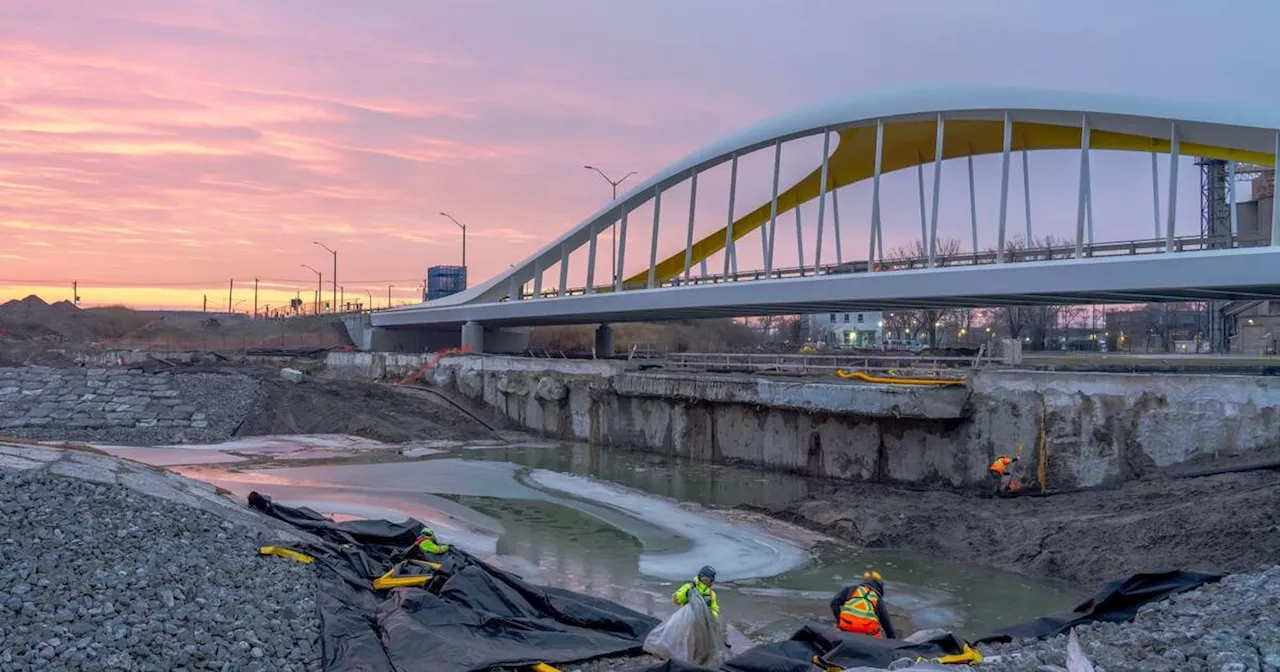 Toronto's impressive new artificial river has already sprung a leak