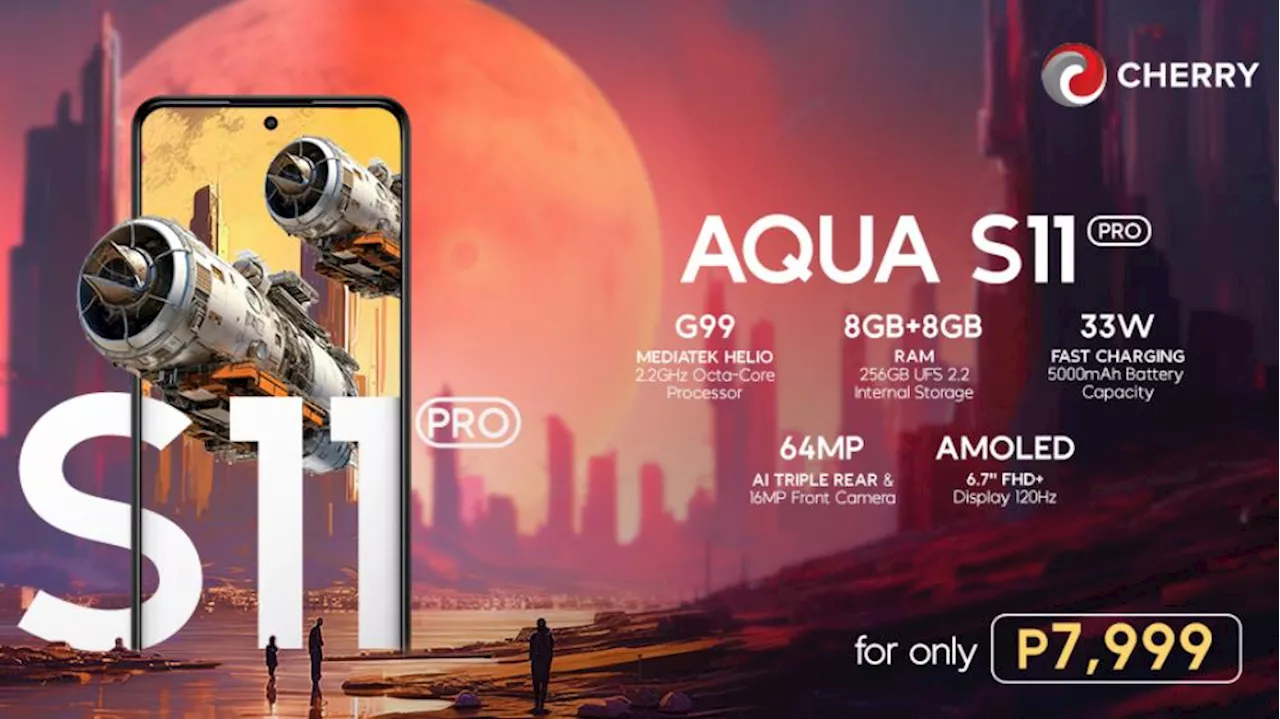 Experience superb gaming and photography features with Cherry Aqua S11 Pro