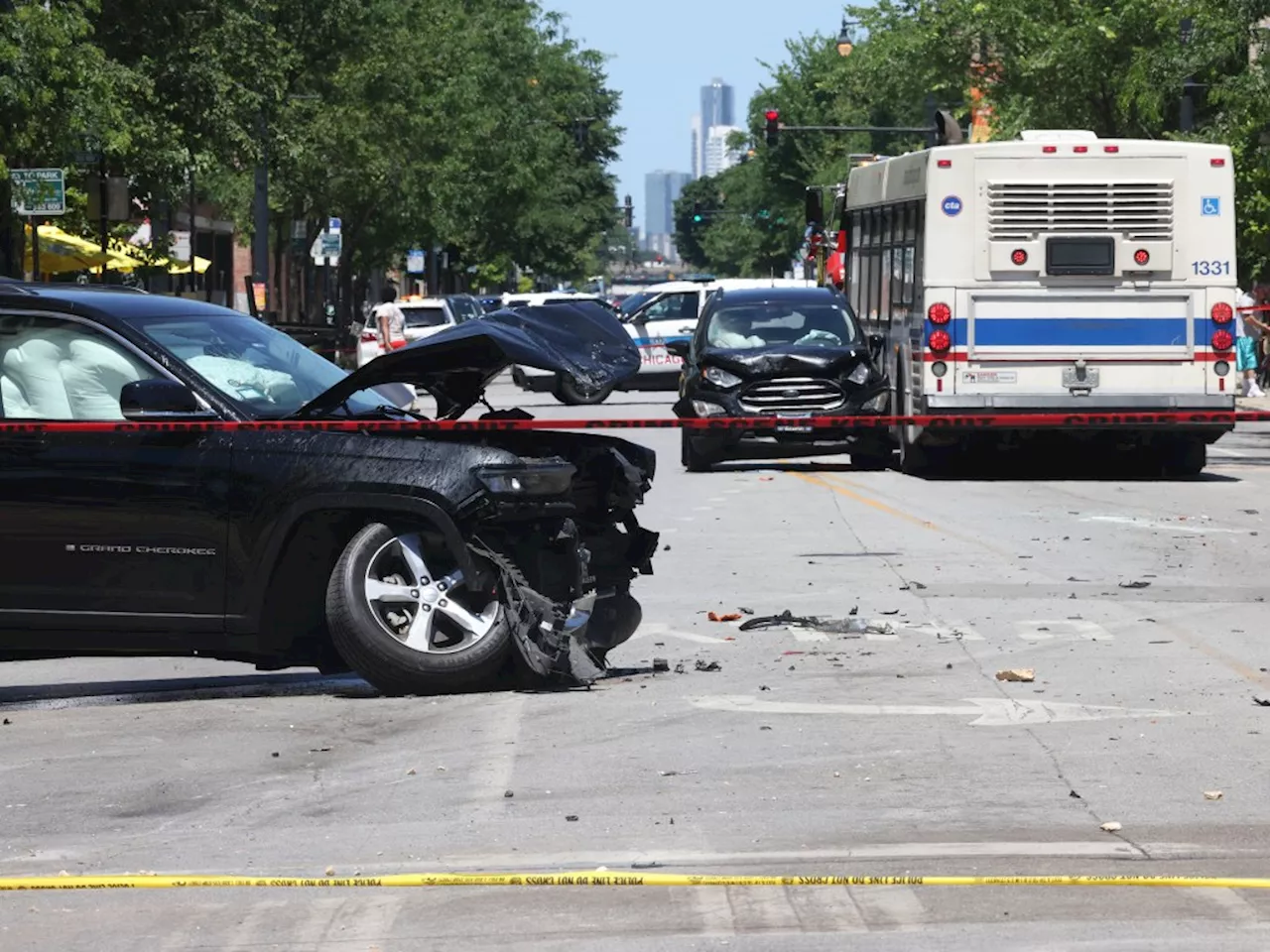 CTA bus crashes into vehicles in Bridgeport, leaving several injured