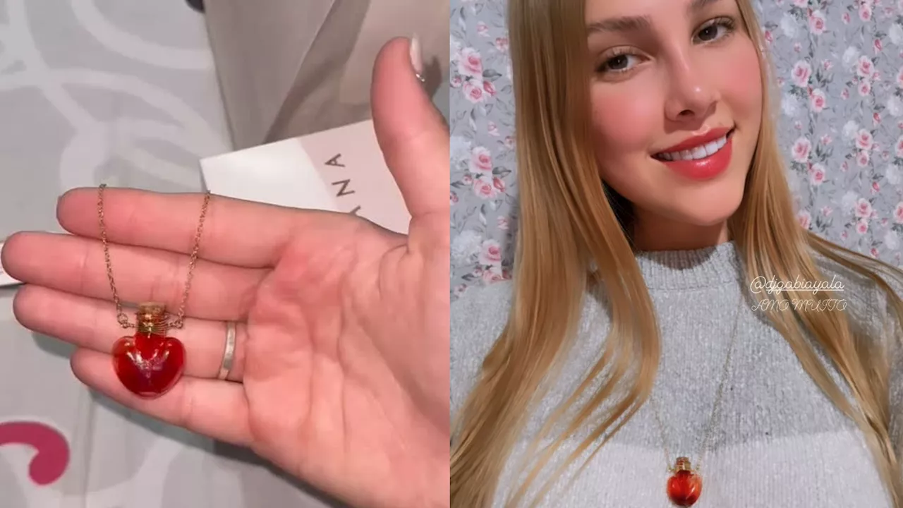 Filho de Andressa Urach presenteia namorada com colar com seu sangue