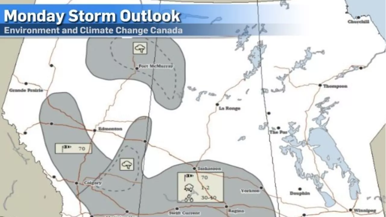 Calgary to see risk of afternoon thunderstorm Monday