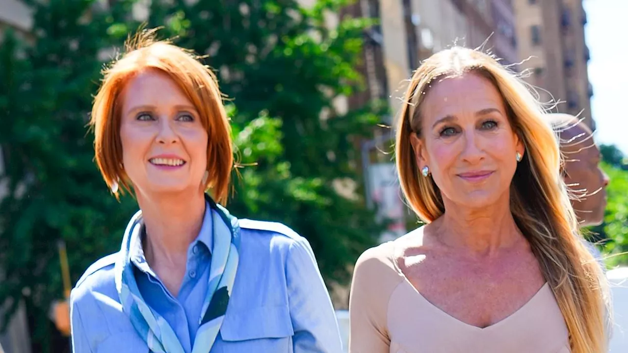 Sarah Jessica Parker and Cynthia Nixon film And Just Like That