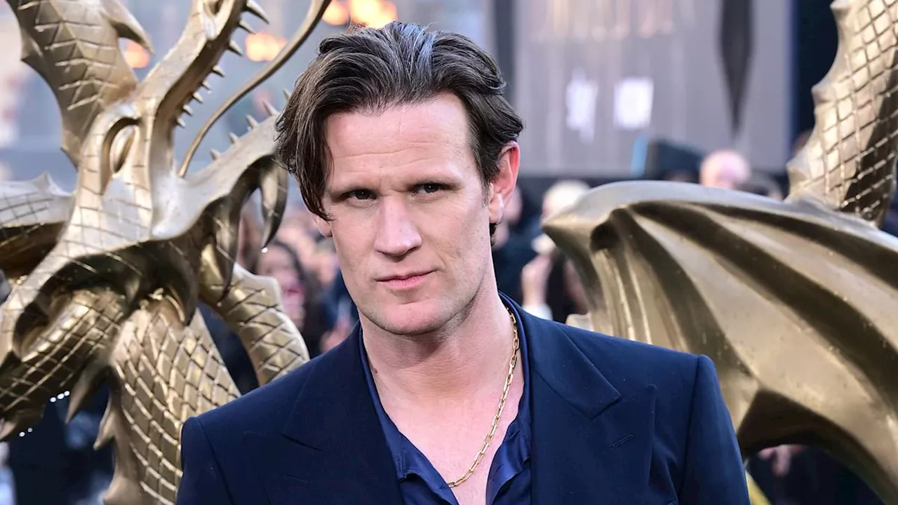 Winter comes early! House Of The Dragon fires up Leicester Square as show stars Matt Smith, Olivia...