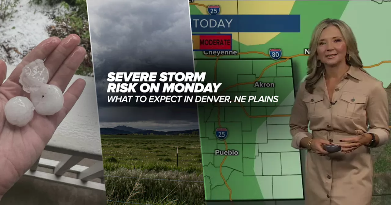 Denver weather: Marginal risk of severe storms, hail and high winds on Monday