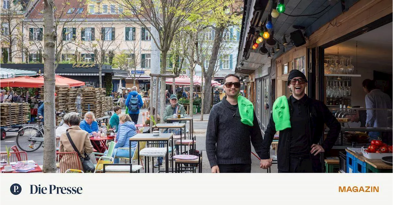 In Graz auf vier Kaffees ohne Verabredung