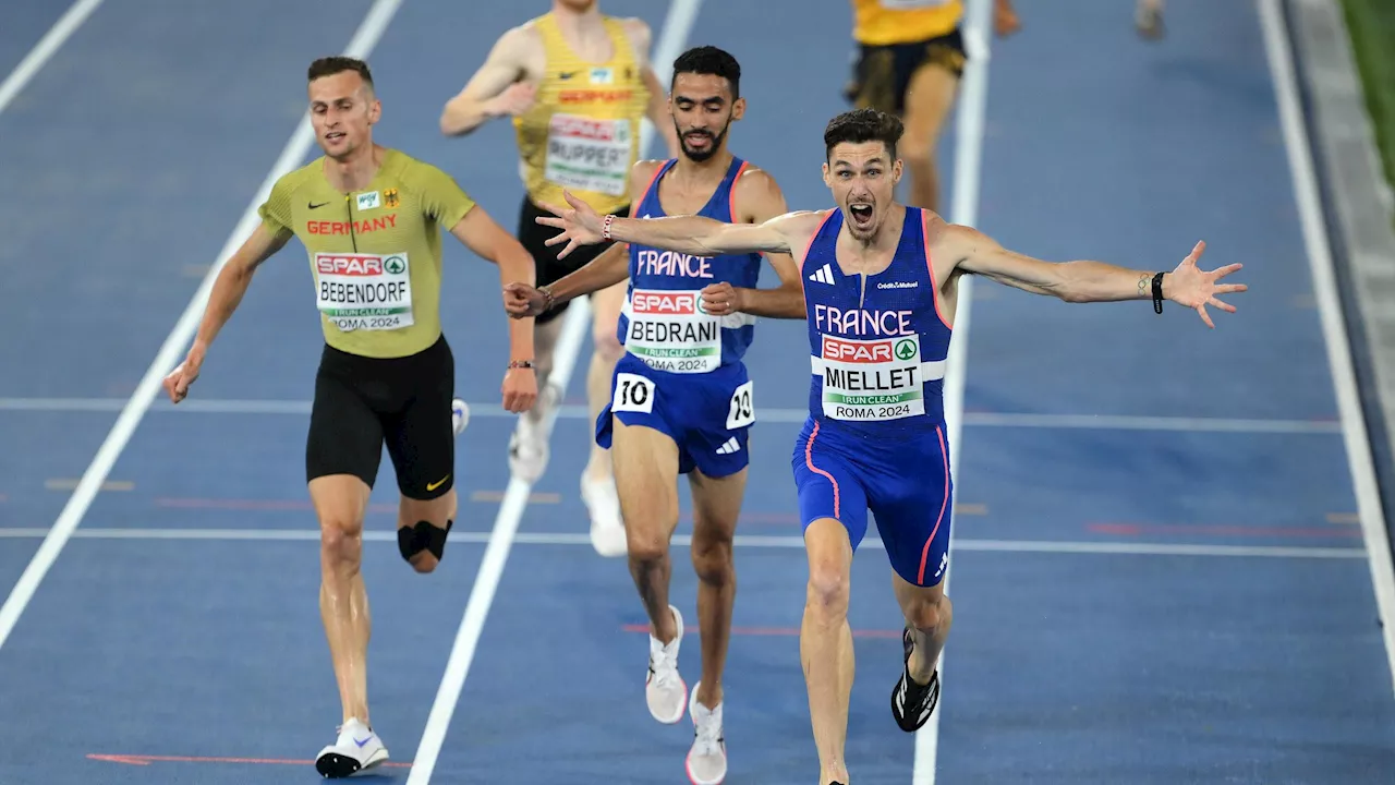 Championnats d'Europe : Alexis Miellet et Djalil Bedrani signent un doublé sur le 3 000m steeple