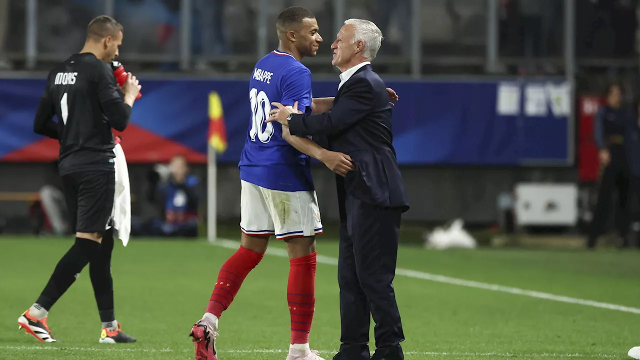 Mbappé, Deschamps rassicura dopo Francia-Canaada: 'Aveva un edema al ginocchio, ora sta bene e giocherà con l'Austria'