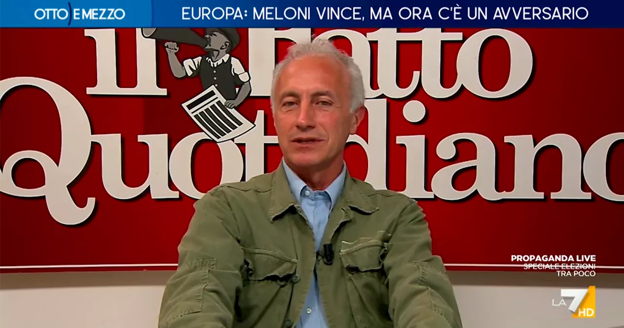 Europee, Travaglio a La7: “Conte è il primo grande sconfitto