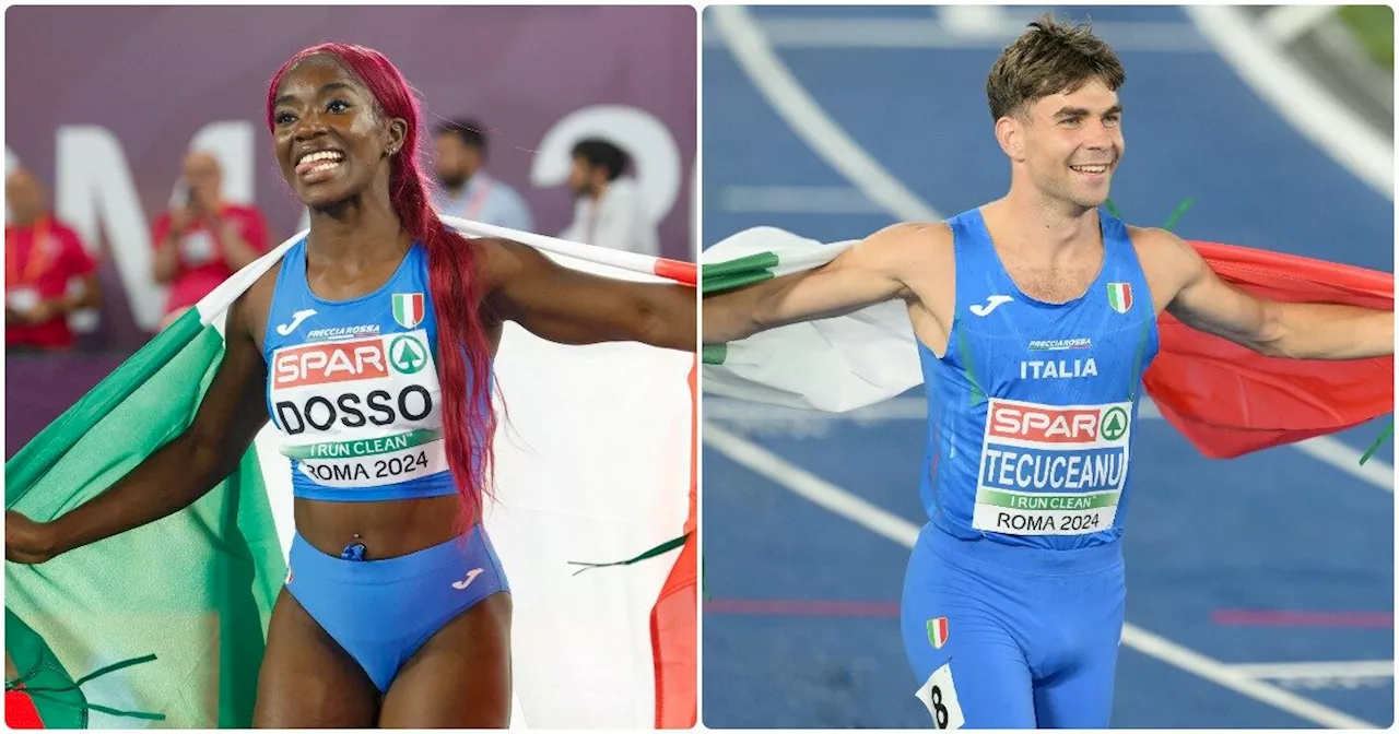 Europei di atletica, altre due medaglie per gli azzurri: bronzo per Dosso nei 100 metri e per Tecuceanu negli…