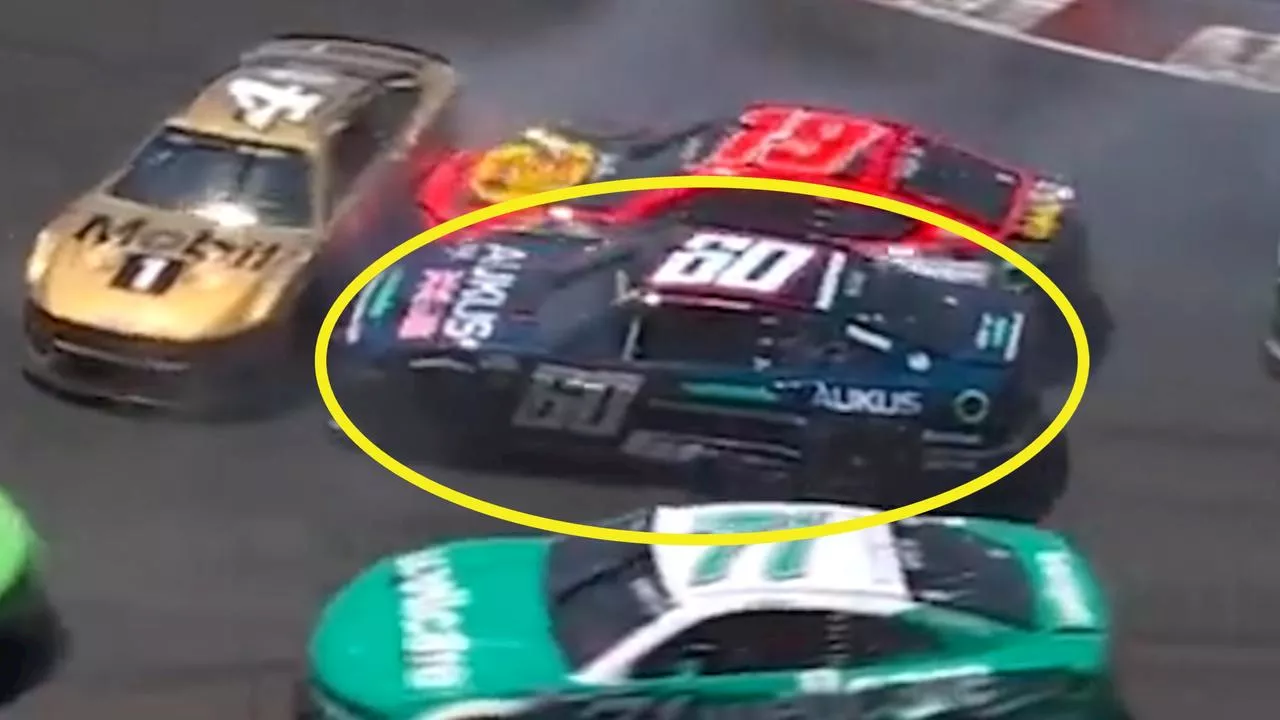 Supercars star’s NASCAR debut ruined as chaotic pileup forces Aussie’s early retirement