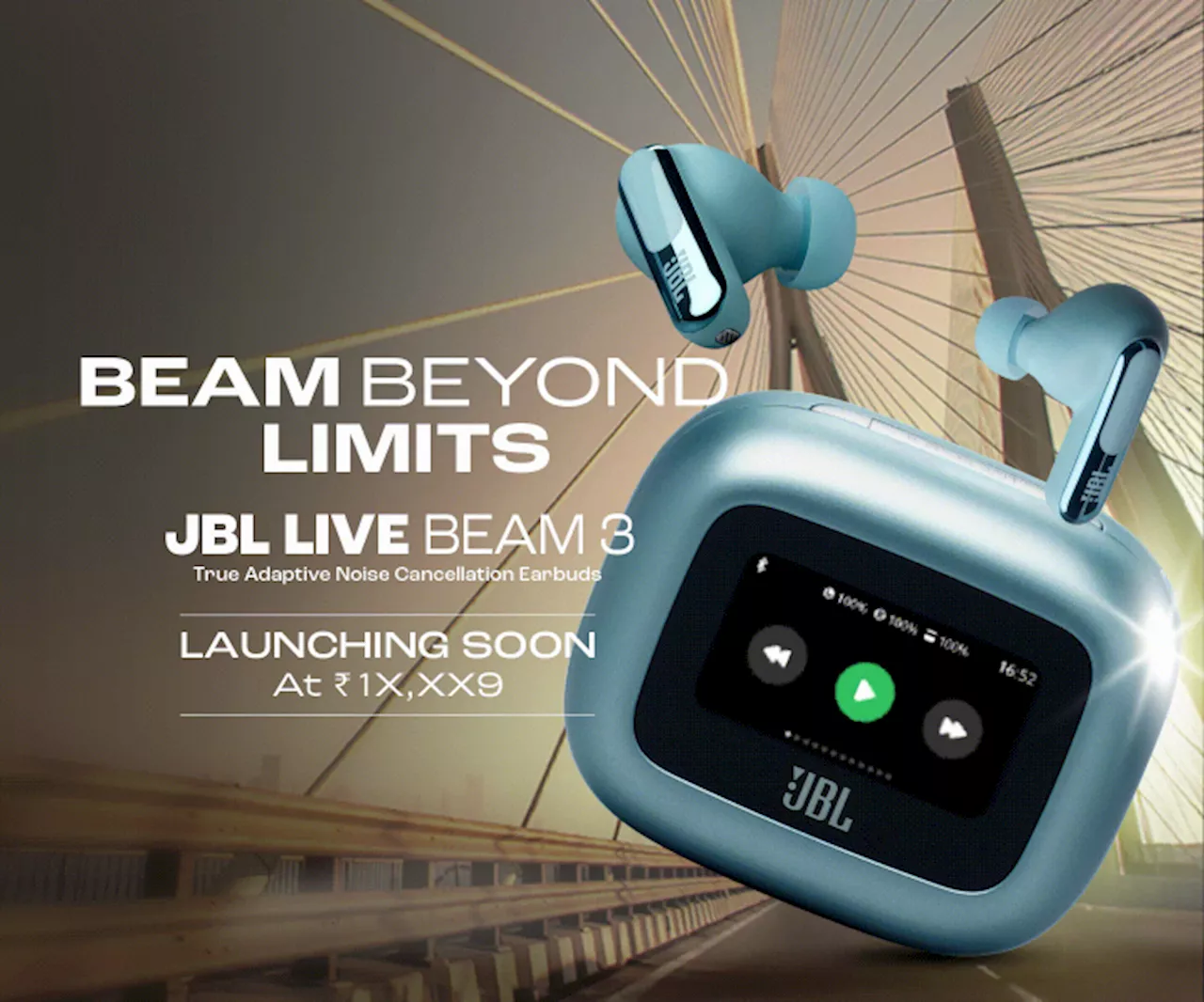 JBL Live Beam 3 earbuds with Adaptive Noise Cancellation teased on Amazon India, launch imminent