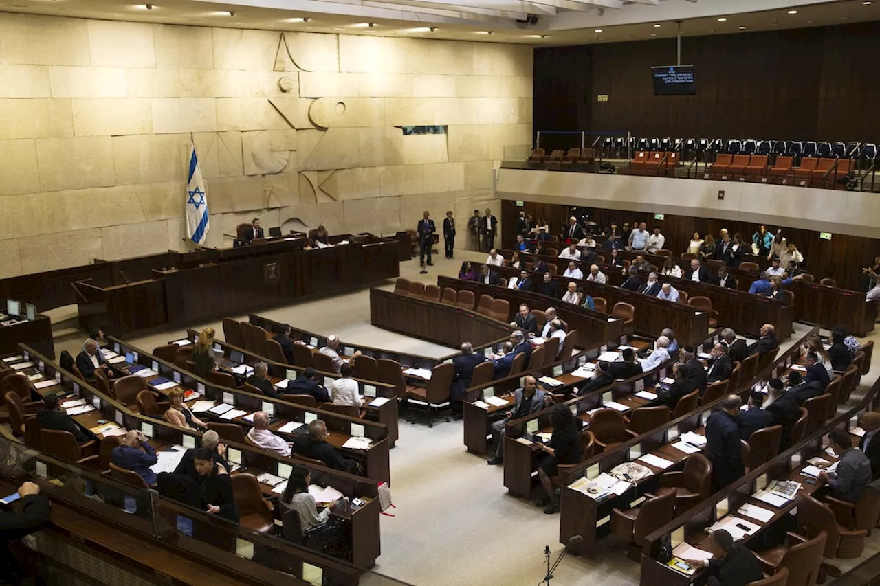 Angry scenes as Israeli parliament votes on conscription law