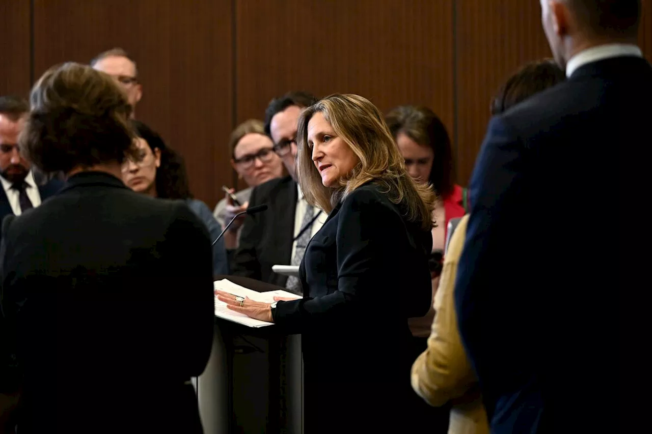 Freeland challenges Conservatives to take stand on capital gains changes with House motion