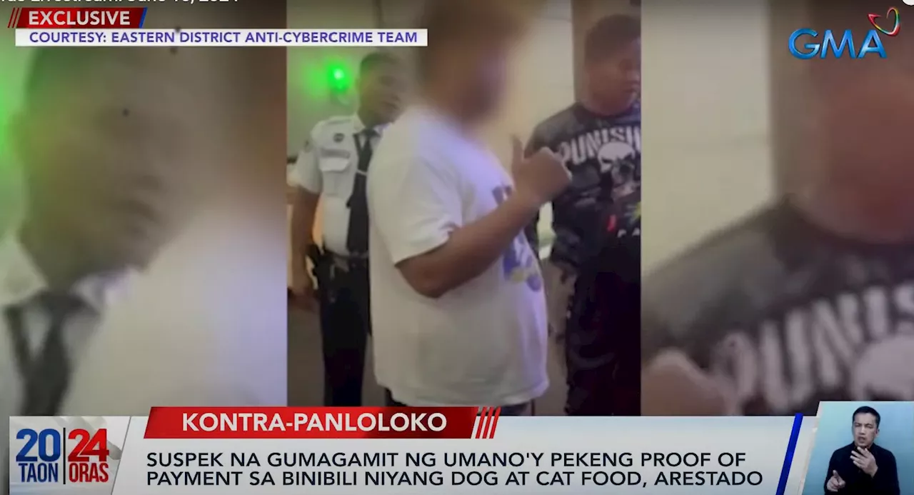 Man arrested for stealing more than P500K worth of cat, dog food in delivery scam