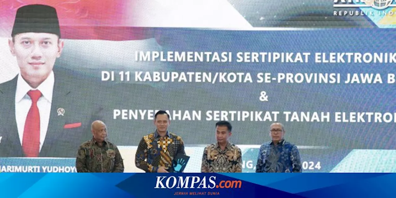 Kini, 11 Kantah se-Jawa Barat Bisa Terbitkan Sertifikat Elektronik