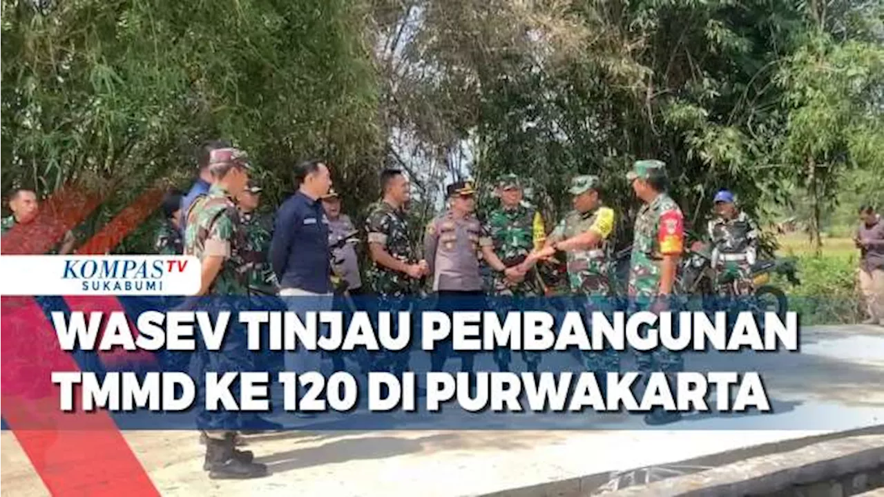 Wasev Tinjau Pembangunan TMMD Ke 120