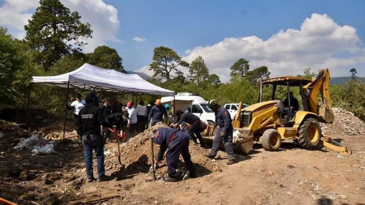 Picacho-Ajusco: Madres Buscadoras retoman labores en &quot;fosa clandestina&quot; de Tlalpan