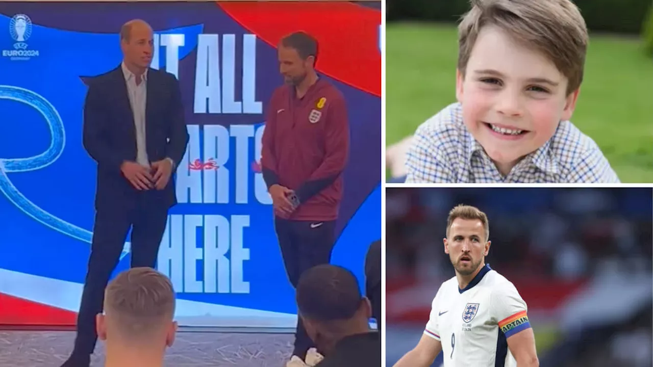 'Eat double portions': William reveals Prince Louis's message to England footballers ahead of Euro 2024