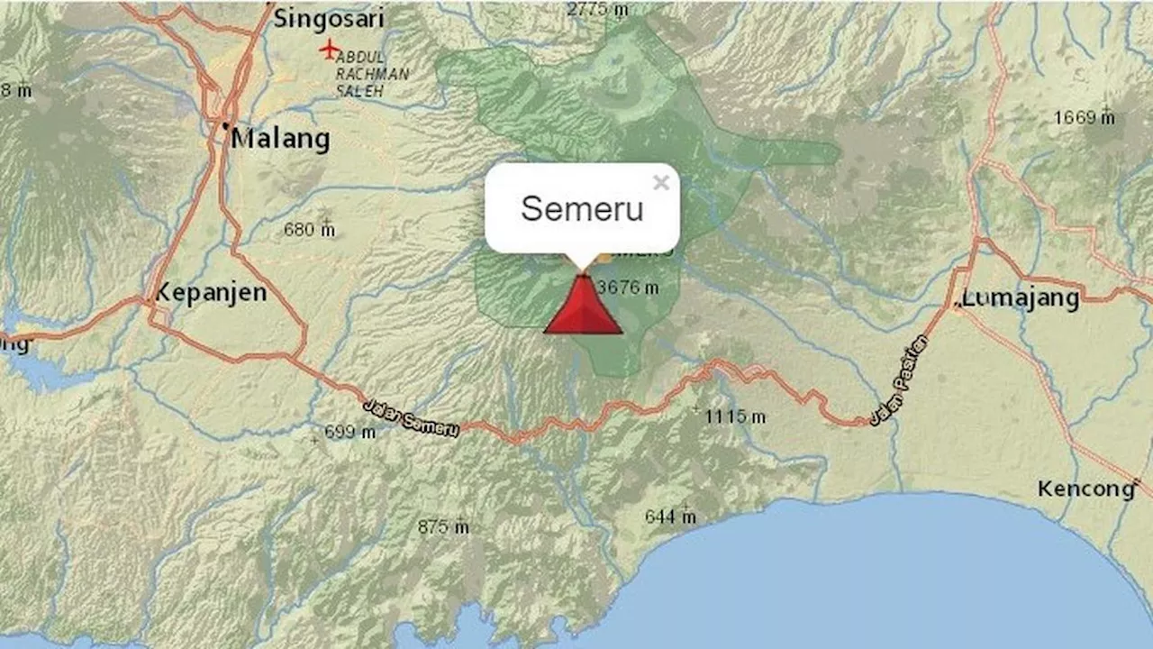 Gunung Semeru 10 Kali Erupsi Terus Menerus dari Senin Dini Hari hingga Siang, Masih Berstatus Siaga