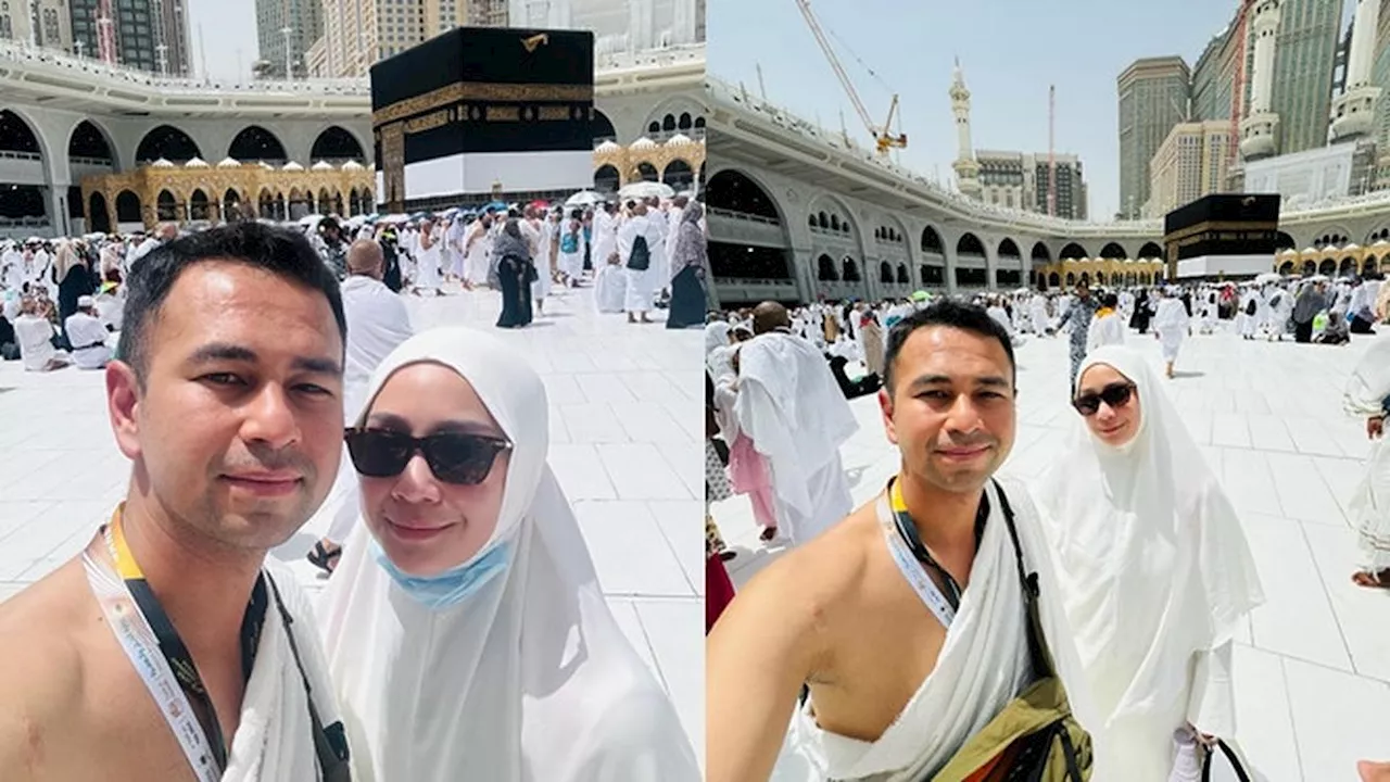 Jalani Ibadah Haji, Ini 7 Potret Raffi Ahmad dan Nagita Slavina di Depan Kabah