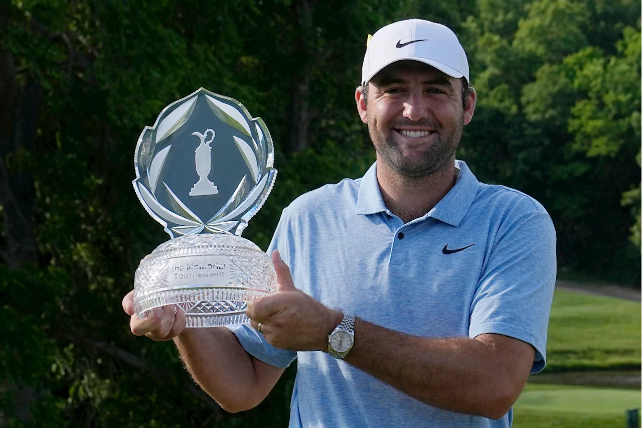 Scheffler holds on to win Memorial for 5th PGA Tour title this year