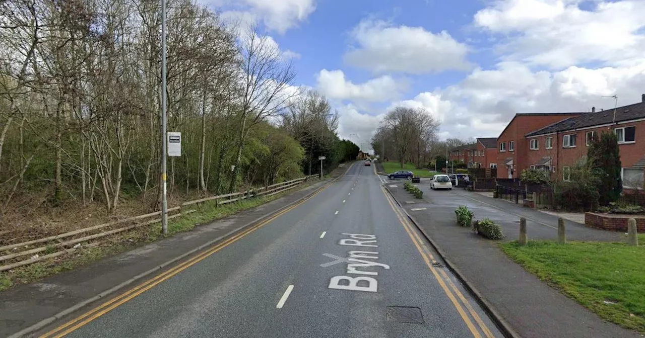 Main road closed off both ways in Ashton-in-Makerfield after bike and coach crash