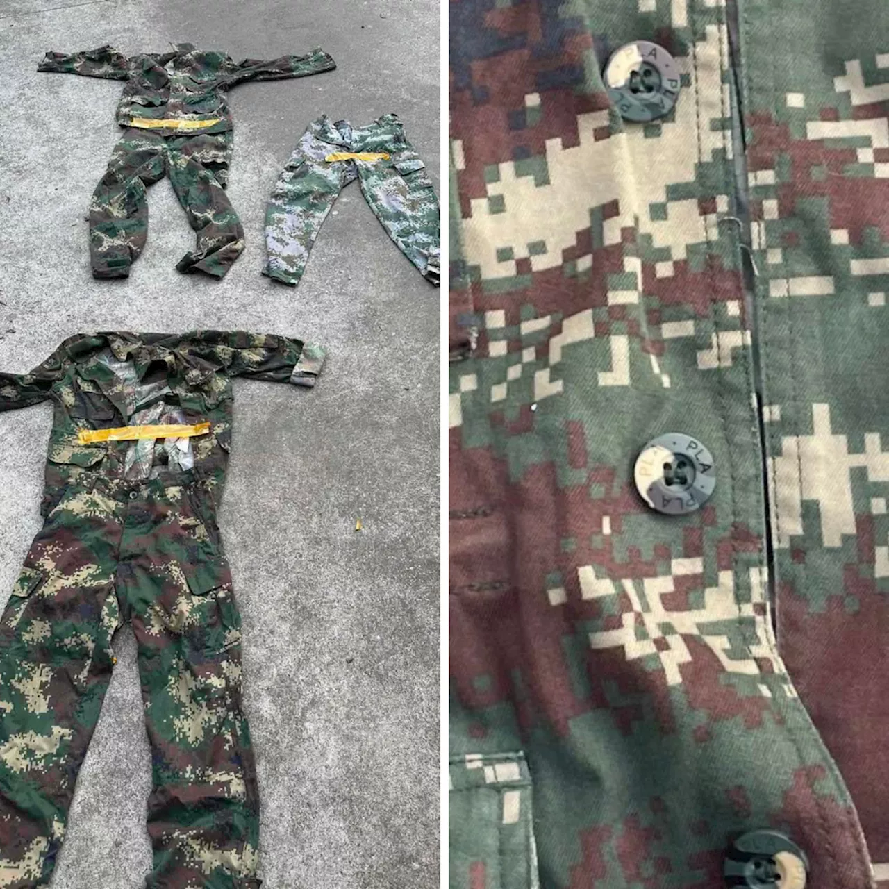 Chinese army uniforms found in Porac POGO site