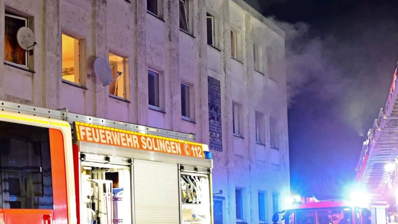 Feuer in Solingen: Ermittlungen wegen versuchten Mordes