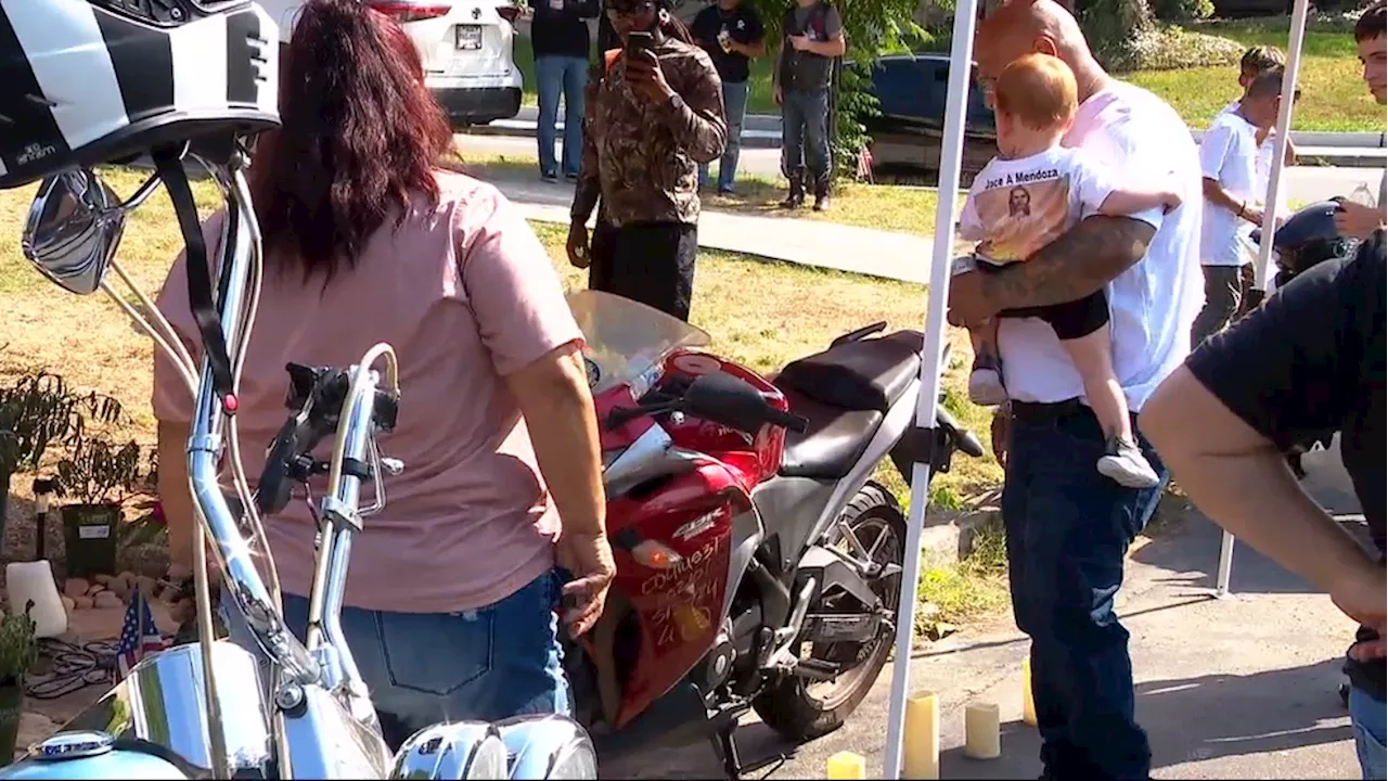 Family honors late teen with memorial motorcycle ride on day of his graduation party