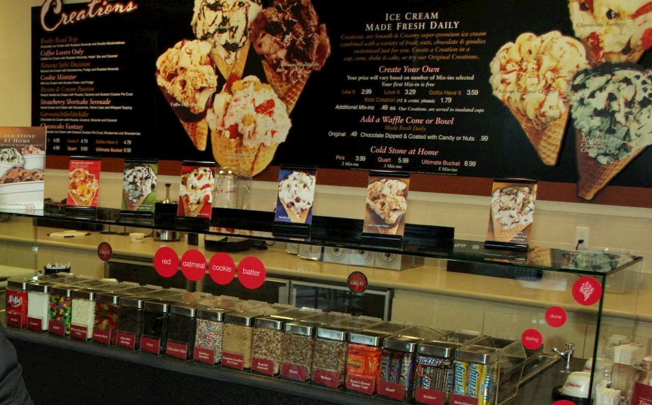 Woman sues Cold Stone Creamery over lack of pistachios in pistachio ice cream