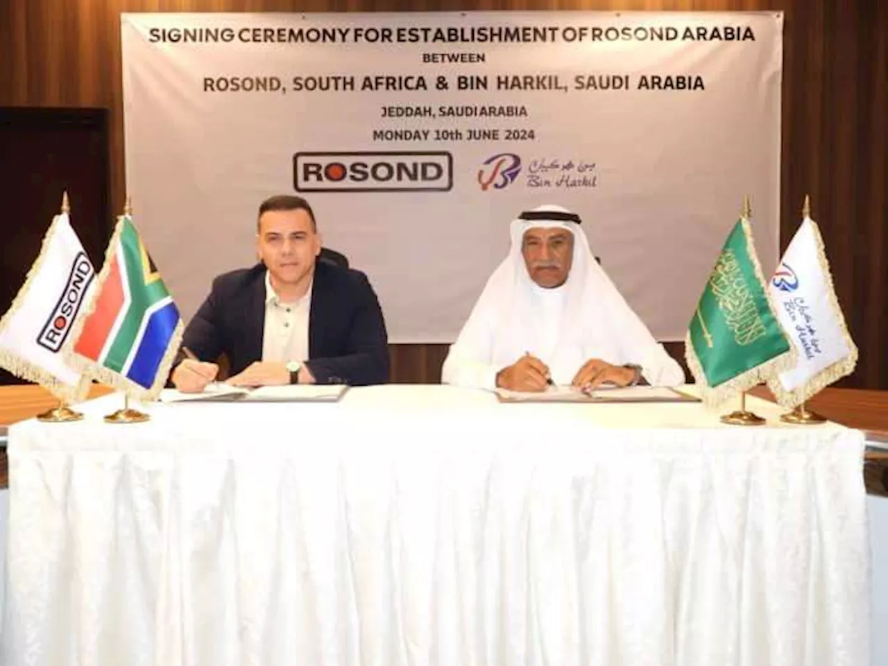 Rosond South Africa and Bin Harkil Saudi Arabia announce the establishment of Rosond Arabia