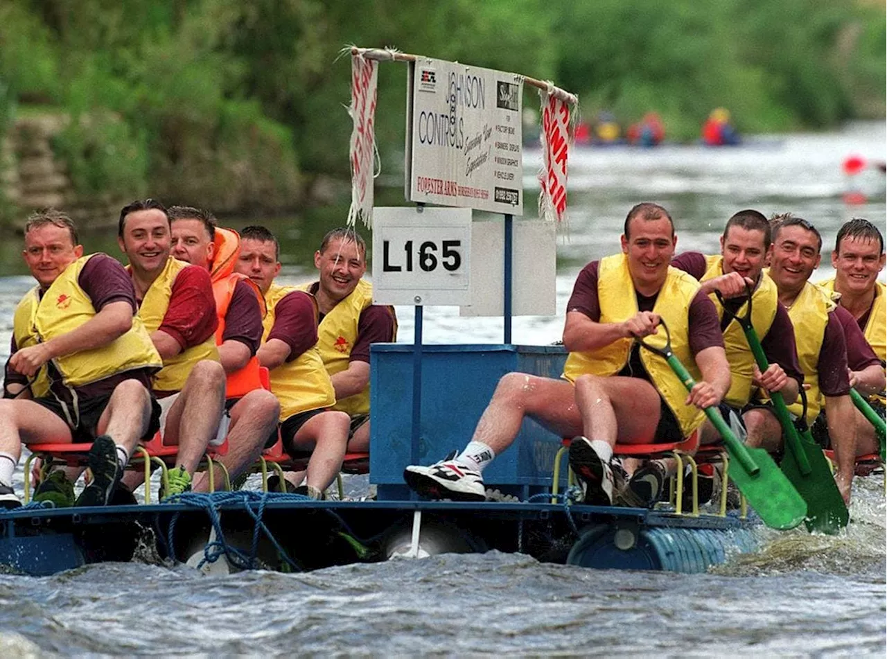 Flashback to 1999: Boating fun in the sun at the River Severn regatta charity event