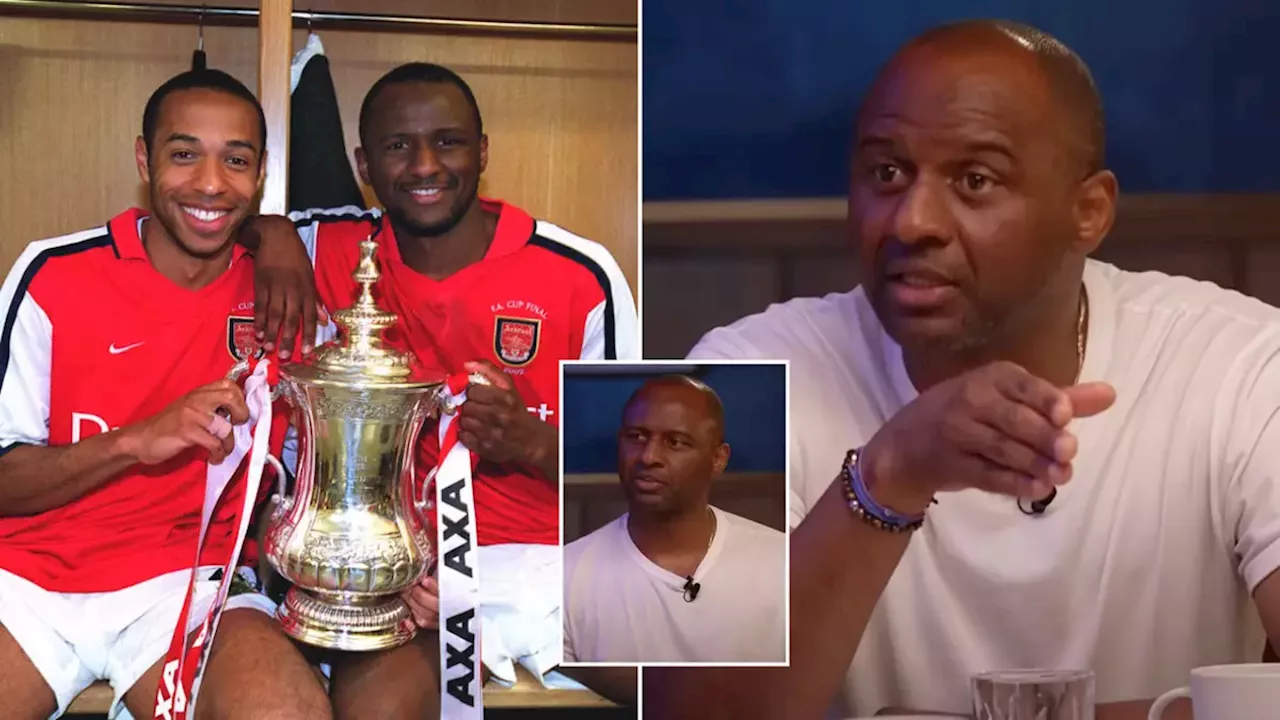 Arsenal legend Patrick Vieira names his dream five-a-side team that would be absolutely unbeatable